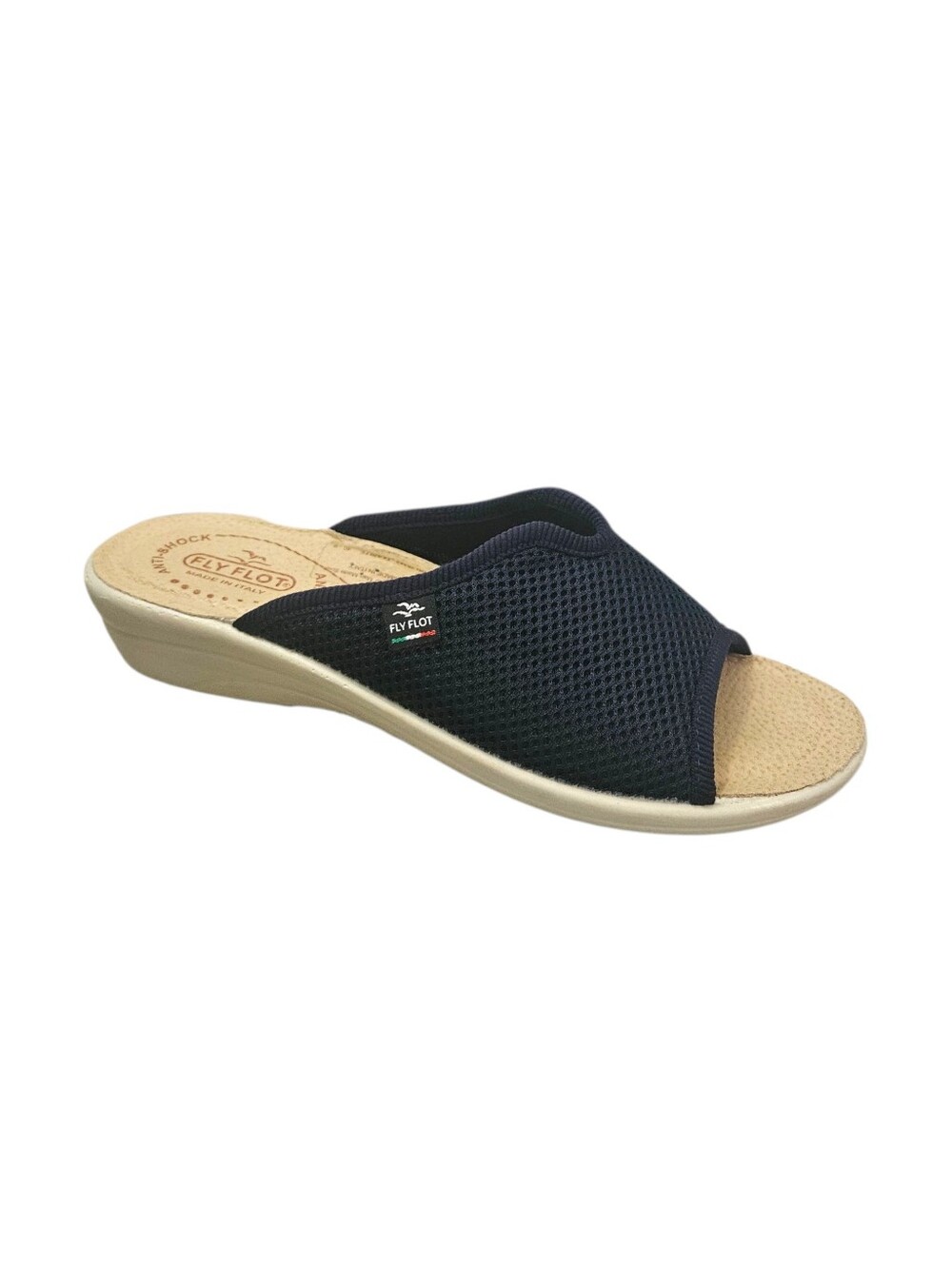 Fly Flot Women's Mesh Slide Sandals Made in Italy EU 40 Blue